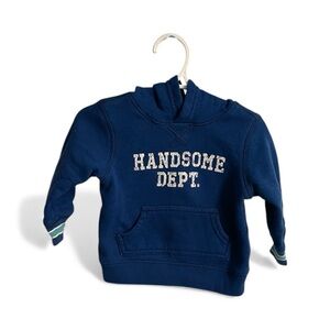 Carter's Navy Blue Baby Handsome Dept Hoodie 6 Months